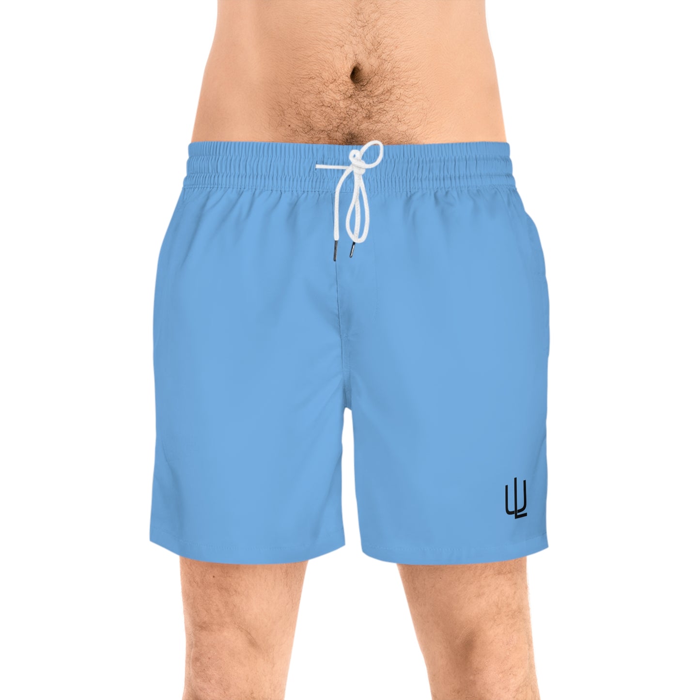Men's Mid-Length Swim Shorts - Blue Summer Vibes