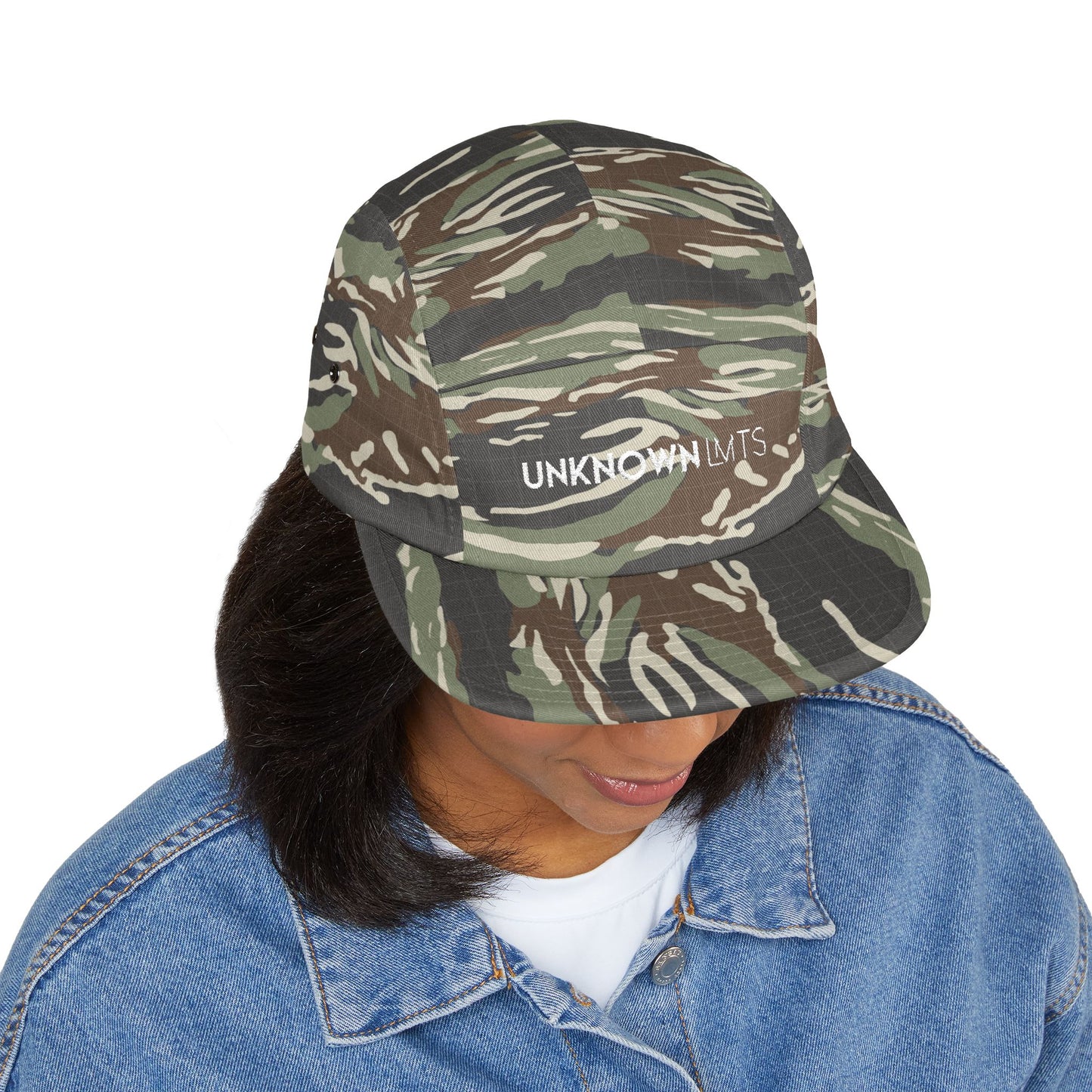 Camouflage Embroidered 5 Panel Cap