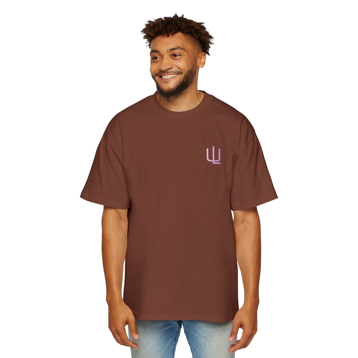 Men's Heavy Oversized Tee "BE WIERD"