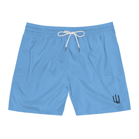 Men's Mid-Length Swim Shorts - Blue Summer Vibes