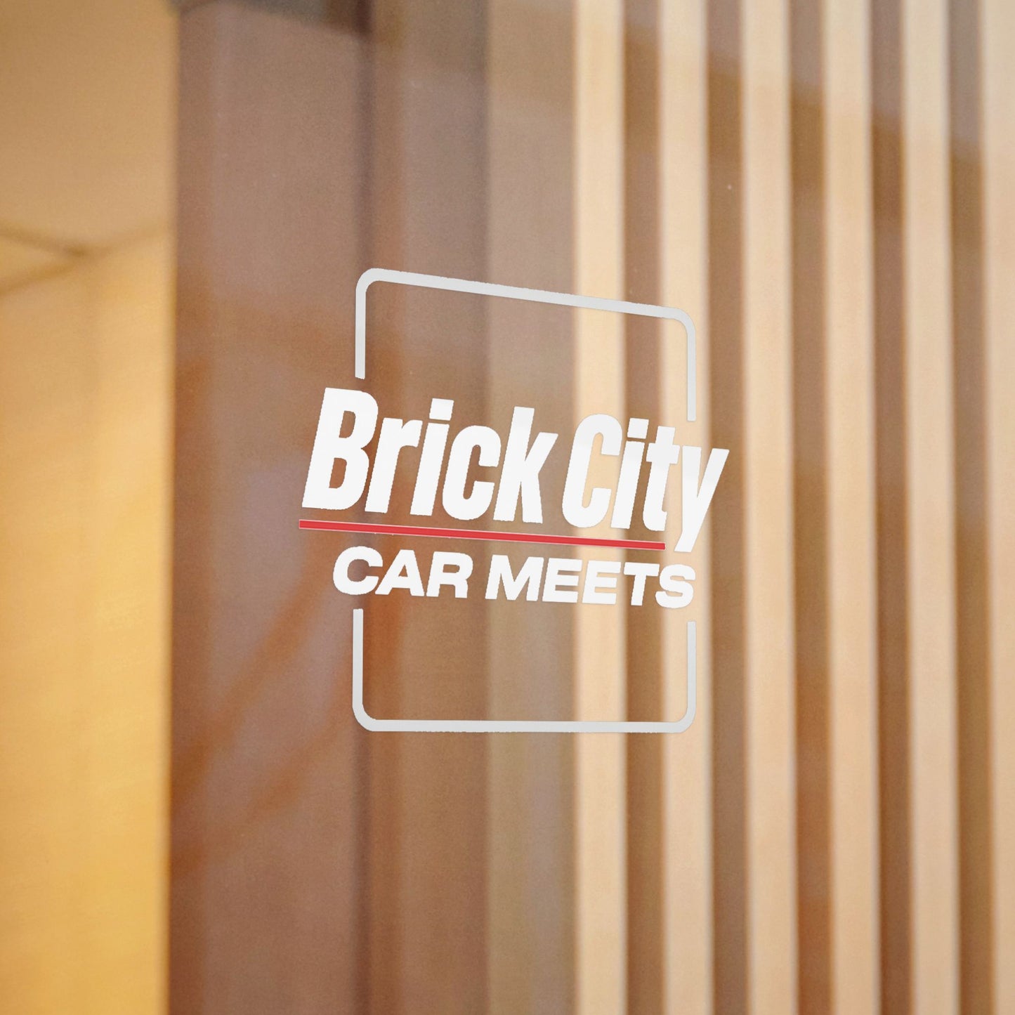 Brick City Car Meets Die-Cut Stickers