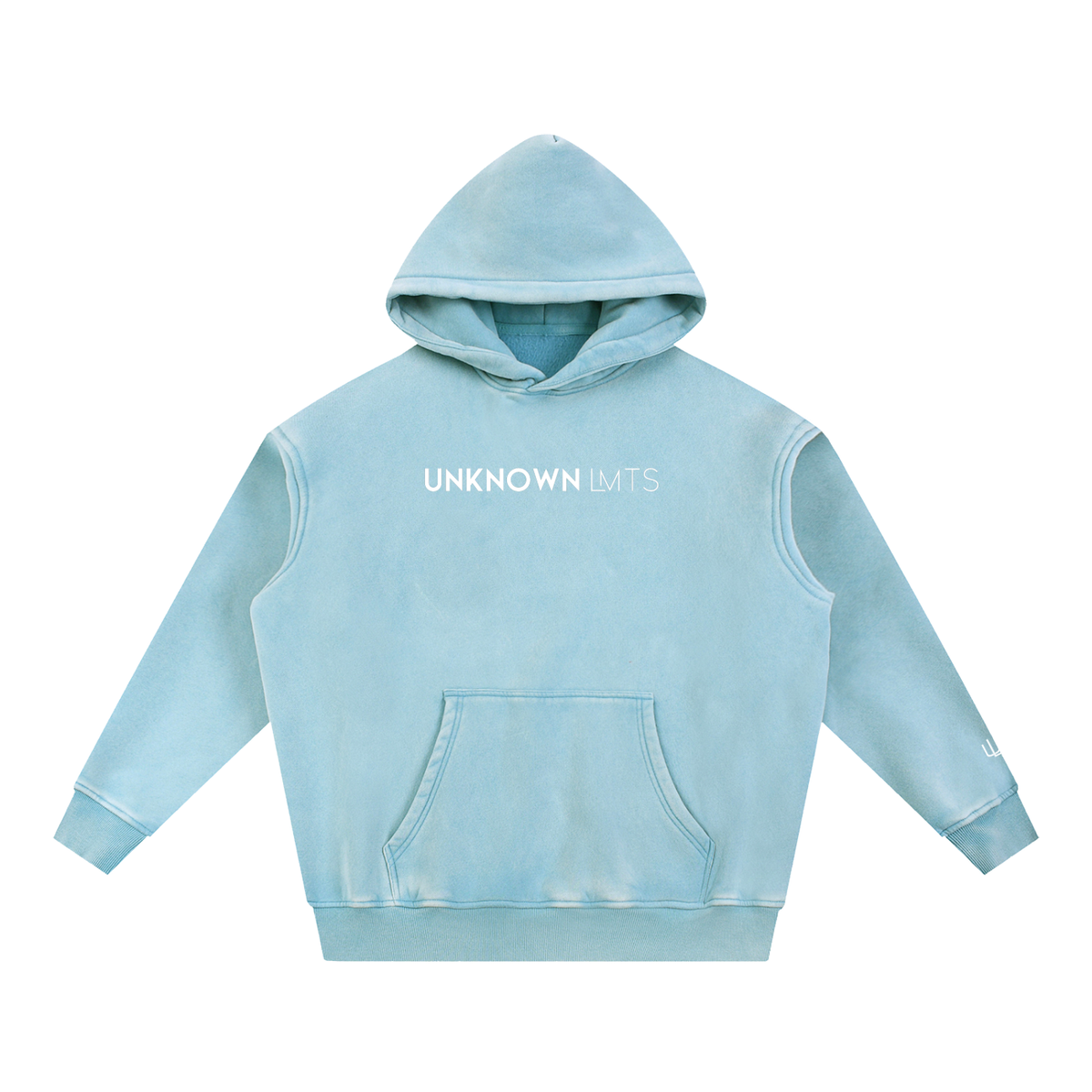 Snow Wash Fleece Oversize Hoodie
